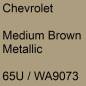 Preview: Chevrolet, Medium Brown Metallic, 65U / WA9073.